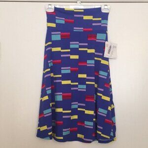 XS LuLaRoe Azure Skirt B02 529